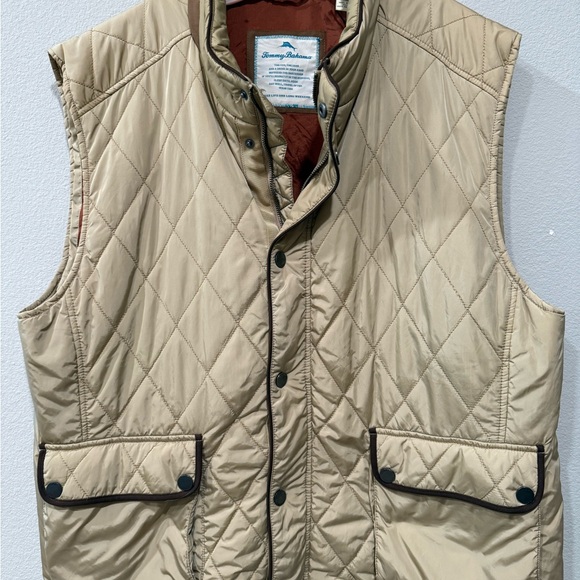 Vintage Tommy Bahama Quilted Beige  Hunting Vest XXL, lined - Picture 4 of 12
